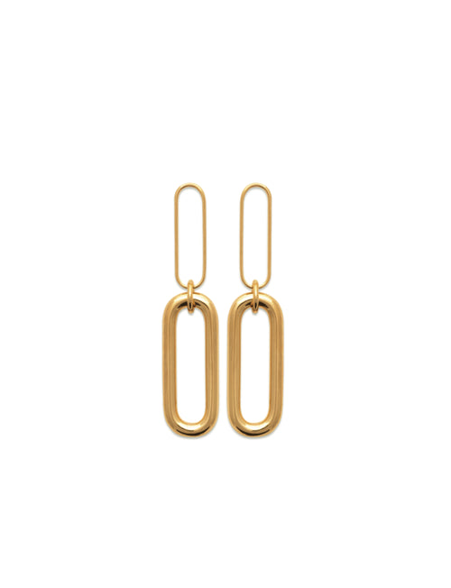 Double Paper Clip Earrings