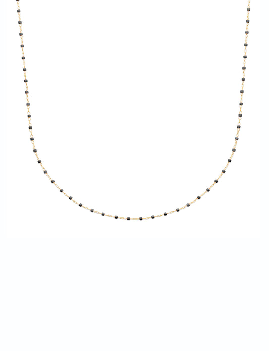 Black Miyuki Necklace