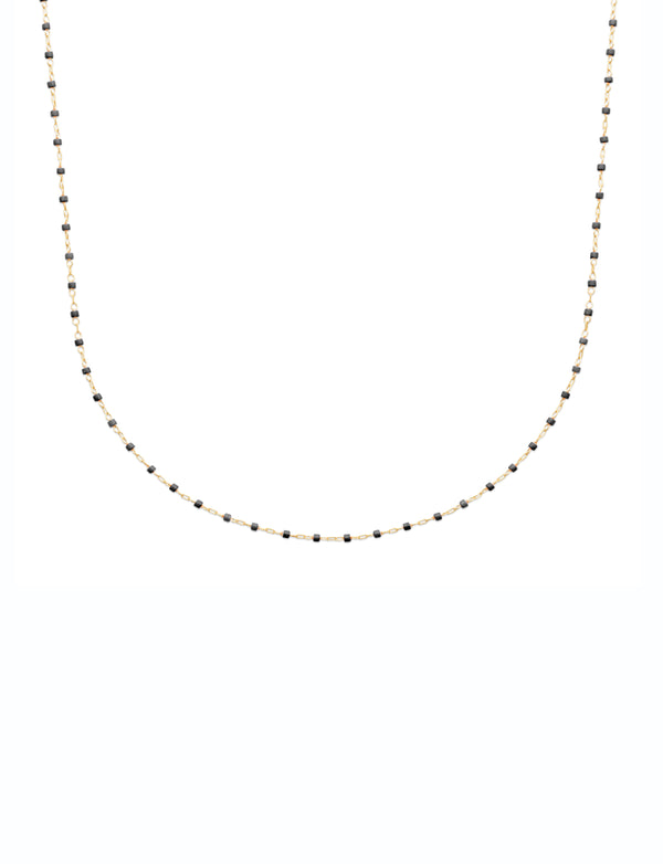 Black Miyuki Necklace