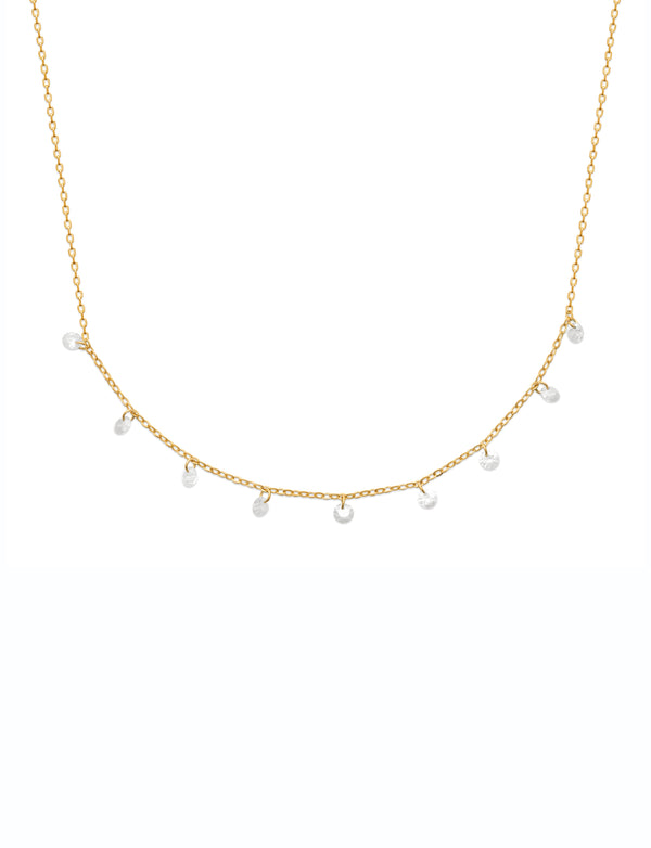 Dangling Zirconia Necklace