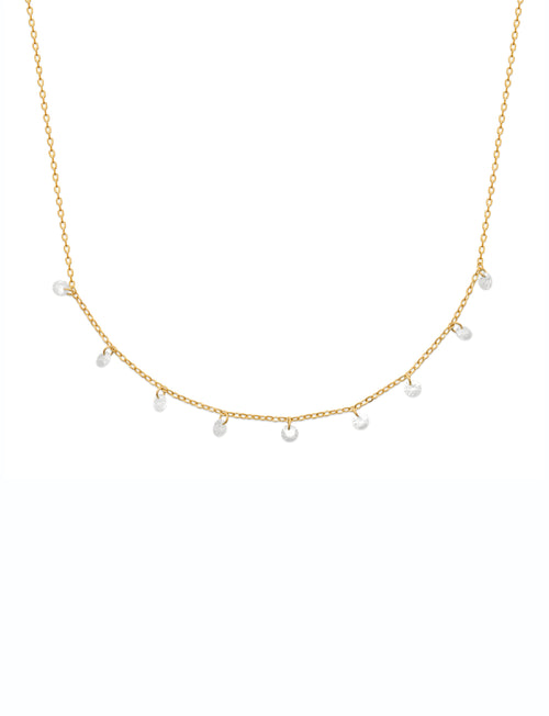 Dangling Zirconia Necklace