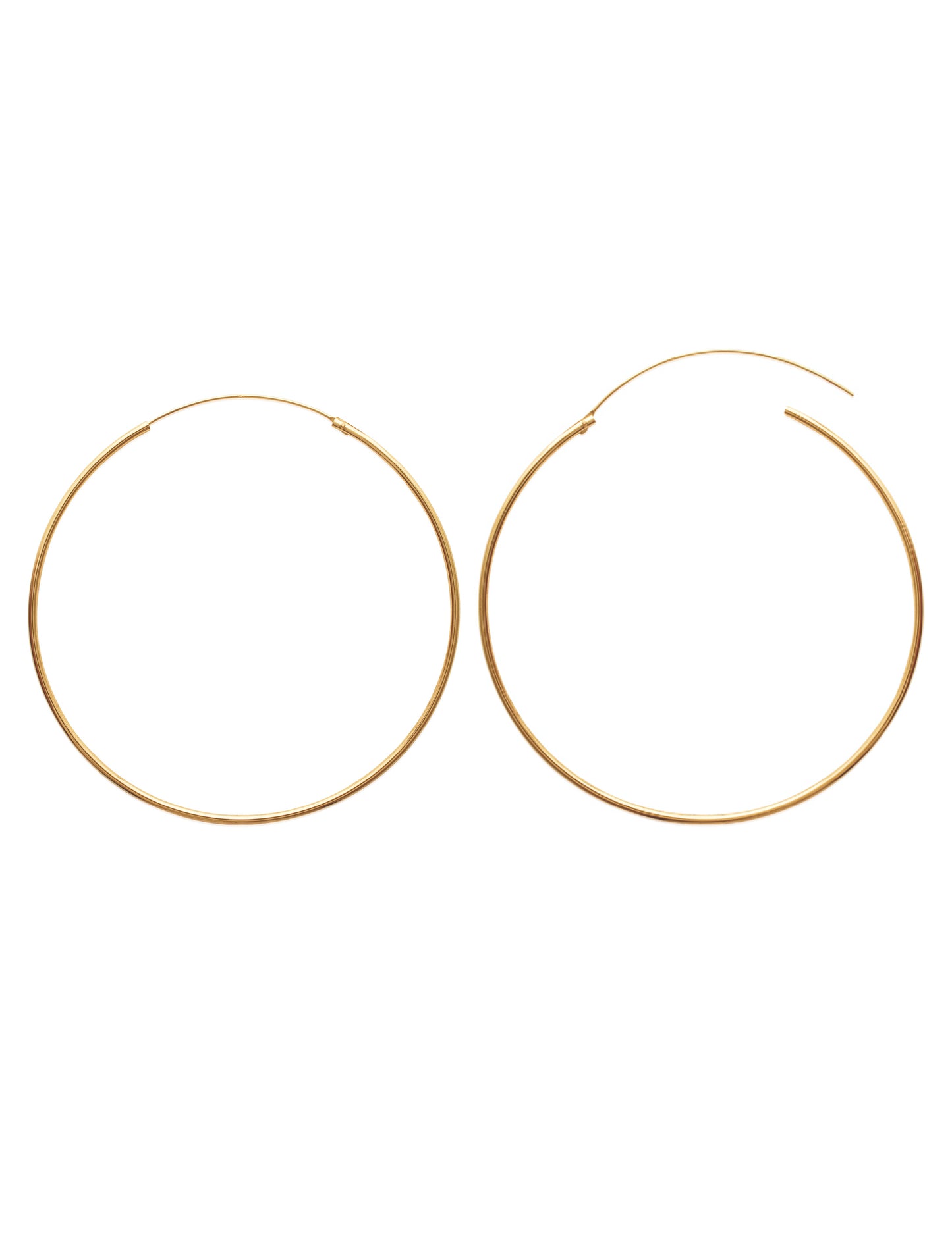 Large Thin Hoops 80mm