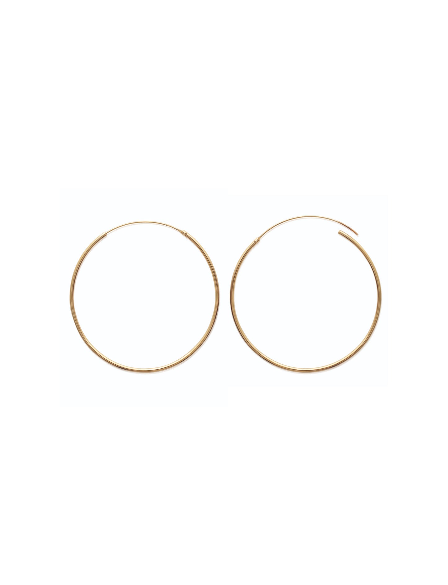 Medium Thin Hoops 40mm